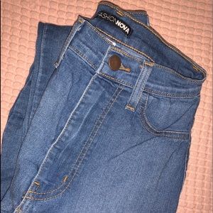 Fashion Nova High Rise Skinny Medium Blue Jeans